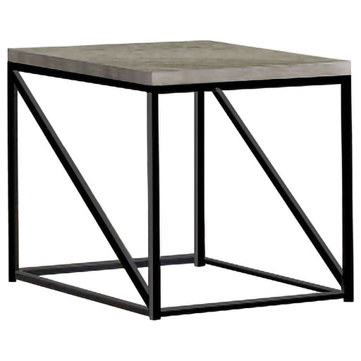 Birdie Square Engineered Wood End Table Sonoma Grey - Walo Furniture 