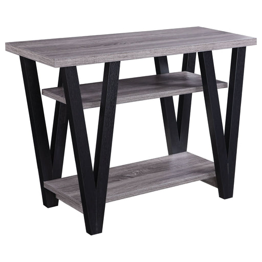 Stevens 2-shelf Engineered Wood Entryway Console Table Grey - Walo Furniture 