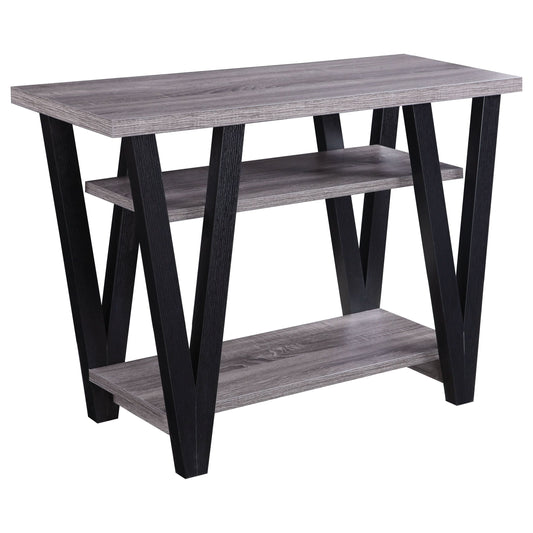 Stevens 2-shelf Engineered Wood Entryway Console Table Grey - Walo Furniture 