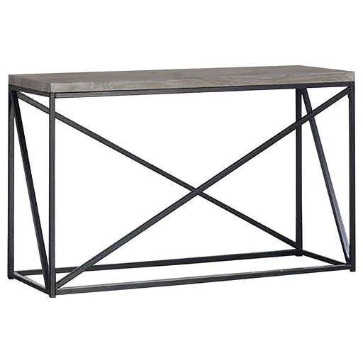 Birdie Rectangular Entryway Console Table Sonoma Grey - Walo Furniture 