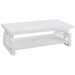 Schmitt Rectangular Coffee Table White High Gloss - Walo Furniture 