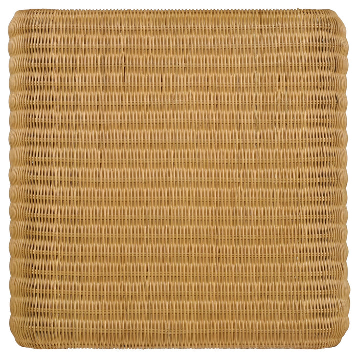 Juanita Square Woven Rattan End Table Natural