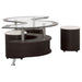 Buckley 3-piece Coffee Table and Stools Set Cappuccino - Walo Furniture 