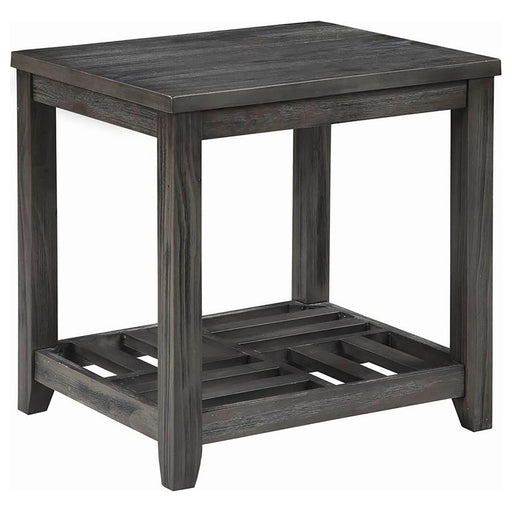 Cliffview 1-shelf Square Wood Side End Table Grey - Walo Furniture 