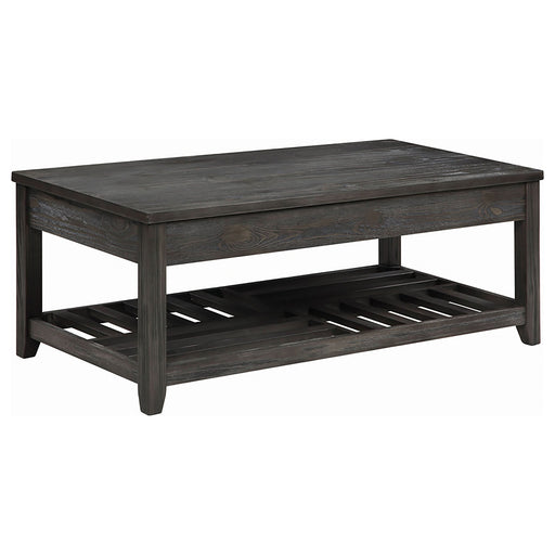 Cliffview Rectangular Wood Lift Top Coffee Table Grey - Walo Furniture 