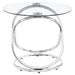 Warren 3-piece Oval Glass Top Coffee Table Set Chrome - Walo Furniture 