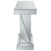 Amore Mirrored Acrylic Entryway Sofa Console Table Silver - Walo Furniture 