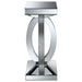 Amalia Square Mirrored Acrylic Crystal Side End Table Silver - Walo Furniture 