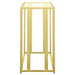 Adri Glass Top Entryway Sofa Console Table Matte Brass - Walo Furniture 