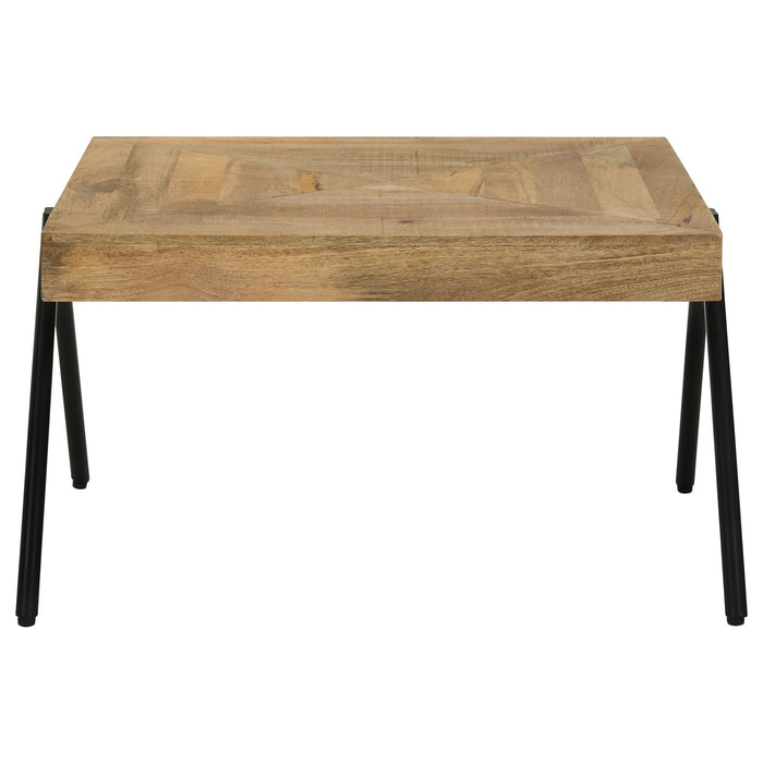 Avery Rectangular Solid Mango Wood Coffee Table Natural