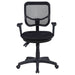 Rollo Upholstered Adjustable Ergonomic Office Chair Black - Walo Furniture 