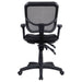 Rollo Upholstered Adjustable Ergonomic Office Chair Black - Walo Furniture 