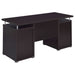 Tracy 55-inch 2-drawer Office Computer Desk Cappuccino - Walo Furniture 