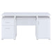 Tracy 55-inch 2-drawer Office Computer Desk White - Walo Furniture 