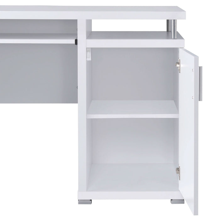 Tracy 55-inch 2-drawer Office Computer Desk White - Walo Furniture 