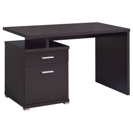 Irving 47-inch 2-drawer Office Computer Desk Cappuccino - Walo Furniture 