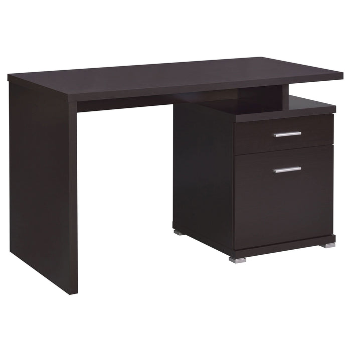 Irving 47-inch 2-drawer Office Computer Desk Cappuccino - Walo Furniture 