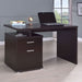 Irving 47-inch 2-drawer Office Computer Desk Cappuccino - Walo Furniture 