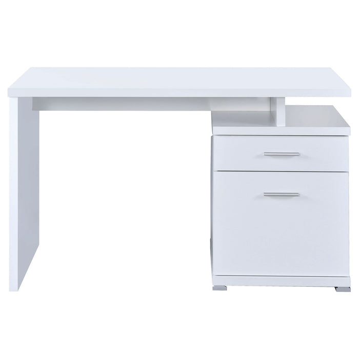 Irving 47-inch 2-drawer Office Computer Desk White - Walo Furniture 