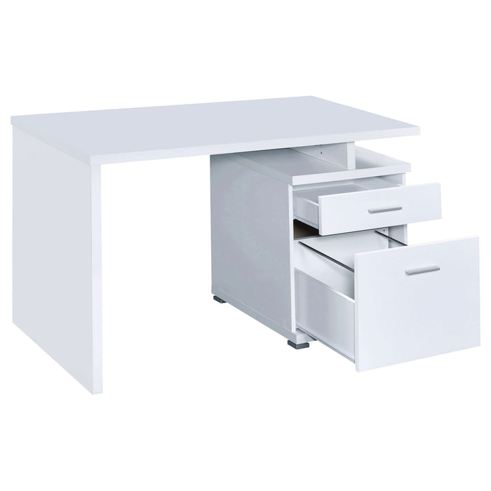 Irving 47-inch 2-drawer Office Computer Desk White - Walo Furniture 