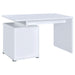 Irving 47-inch 2-drawer Office Computer Desk White - Walo Furniture 