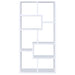 Theo 71-inch 7-shelf Bookshelf White - Walo Furniture 