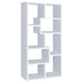 Theo 71-inch 7-shelf Bookshelf White - Walo Furniture 