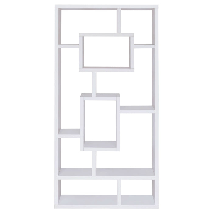 Corey 71-inch 8-shelf Bookshelf White - Walo Furniture 