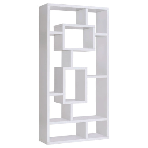 Corey 71-inch 8-shelf Bookshelf White - Walo Furniture 