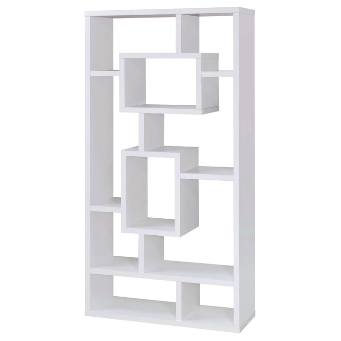 Corey 71-inch 8-shelf Bookshelf White - Walo Furniture 