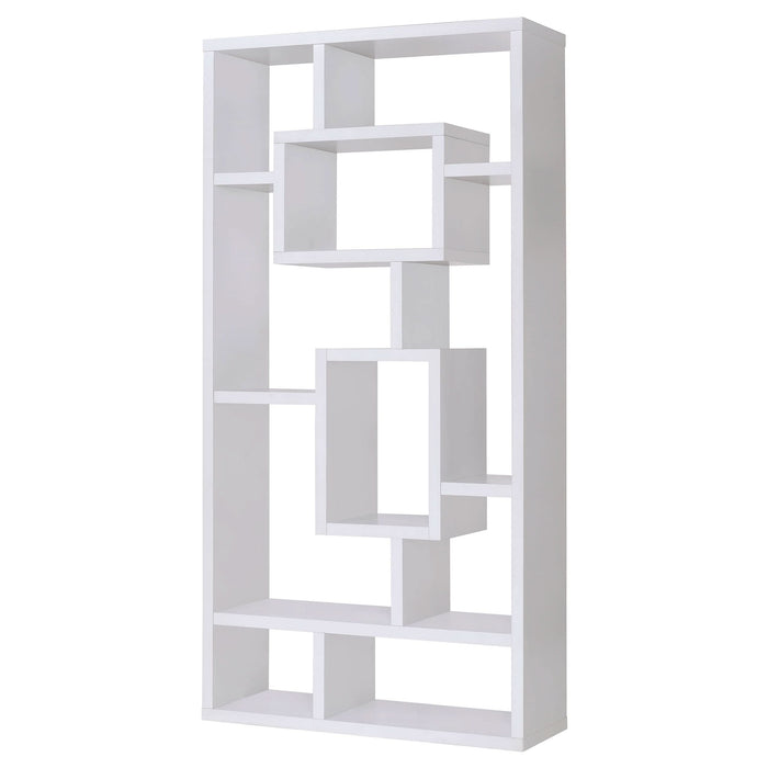 Corey 71-inch 8-shelf Bookshelf White - Walo Furniture 