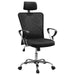 Stark Upholstered Adjustable Mesh Office Desk Chair Black - Walo Furniture 