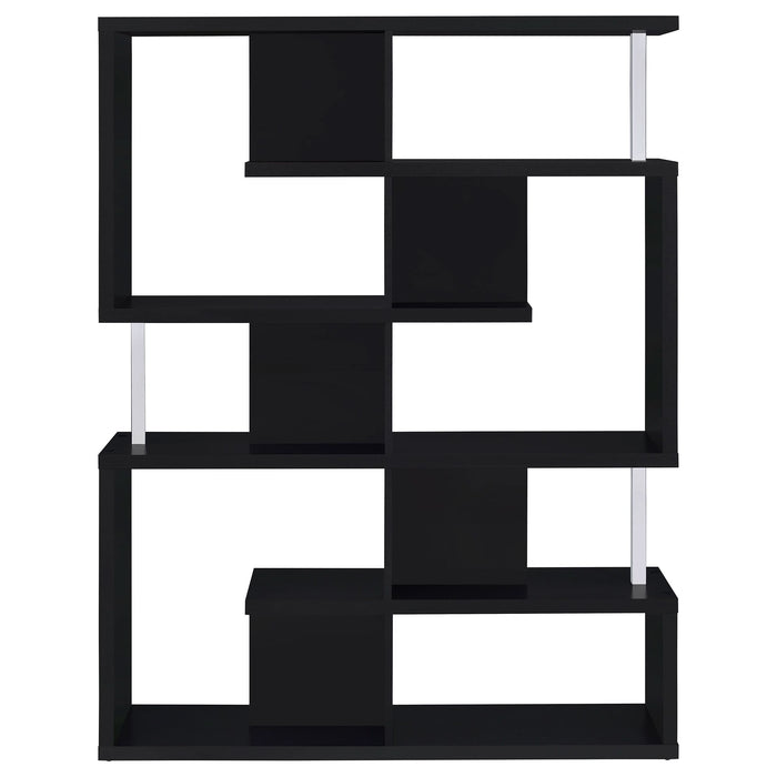 Hoover 63-inch 5-shelf Bookshelf Black - Walo Furniture 