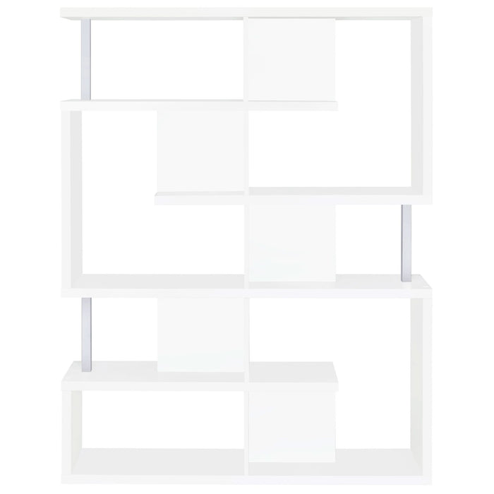 Hoover 63-inch 5-shelf Bookshelf White - Walo Furniture 