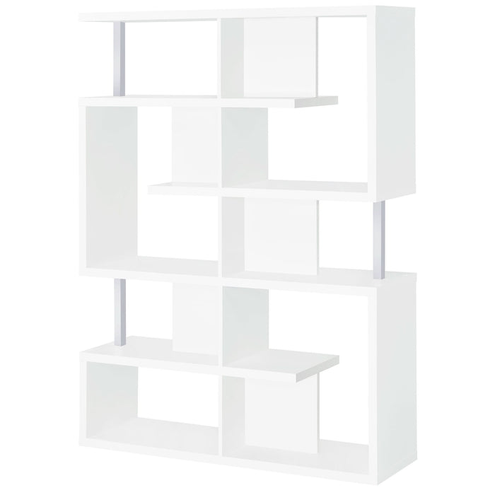 Hoover 63-inch 5-shelf Bookshelf White - Walo Furniture 