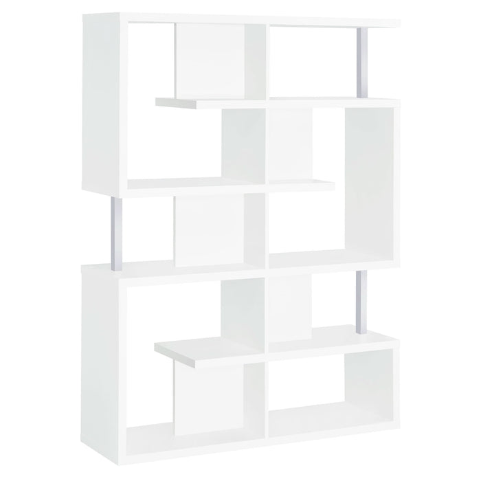 Hoover 63-inch 5-shelf Bookshelf White - Walo Furniture 