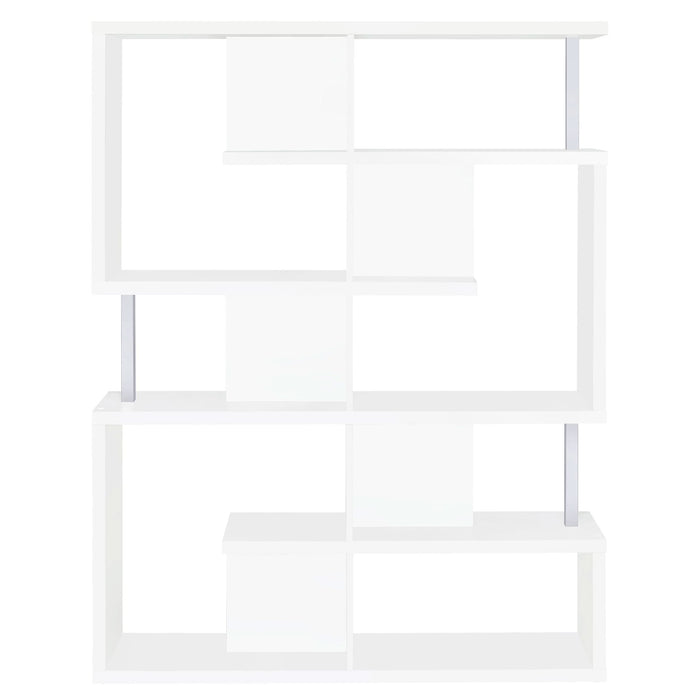 Hoover 63-inch 5-shelf Bookshelf White - Walo Furniture 