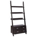 Colella 72-inch 5-shelf Storage Ladder Bookshelf Cappuccino - Walo Furniture 