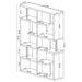 Hoover 63-inch 5-shelf Bookshelf White - Walo Furniture 