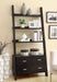 Colella 72-inch 5-shelf Storage Ladder Bookshelf Cappuccino - Walo Furniture 