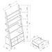 Colella 72-inch 5-shelf Storage Ladder Bookshelf Cappuccino - Walo Furniture 