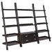 Colella 3-piece Storage Ladder Bookshelf Set Cappuccino - Walo Furniture 