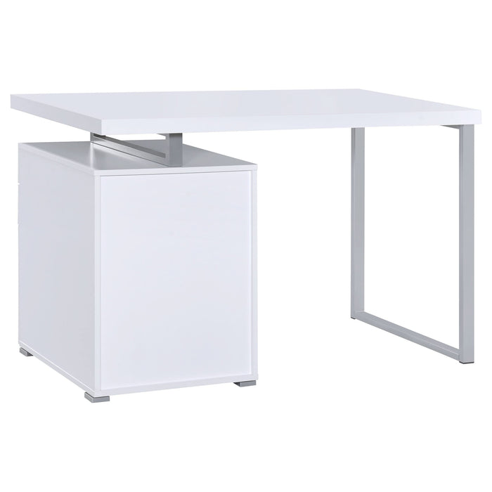 Brennan 47-inch 3-drawer Office Computer Desk White - Walo Furniture 