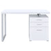 Brennan 47-inch 3-drawer Office Computer Desk White - Walo Furniture 