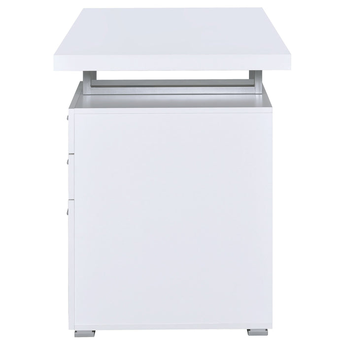 Brennan 47-inch 3-drawer Office Computer Desk White - Walo Furniture 