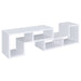 Velma Multipurpose TV Stand and Bookshelf White - Walo Furniture 