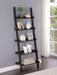 Colella 72-inch 5-shelf Ladder Bookshelf Cappuccino - Walo Furniture 