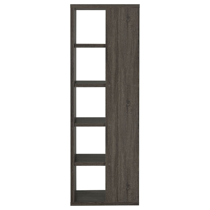 Harrison 71-inch 5-shelf Bookshelf Weathered Grey - Walo Furniture 