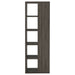 Harrison 71-inch 5-shelf Bookshelf Weathered Grey - Walo Furniture 