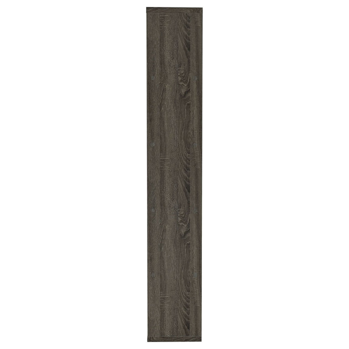 Harrison 71-inch 5-shelf Bookshelf Weathered Grey - Walo Furniture 